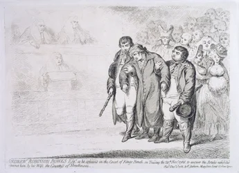 Andrew Robinson Bowes Esq. som han infann sig i Court of the King